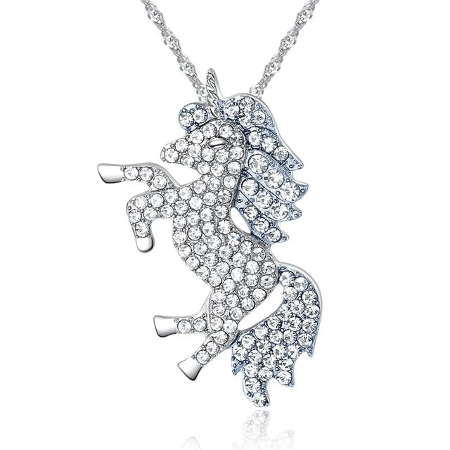Bedazzled Unicorn Necklace