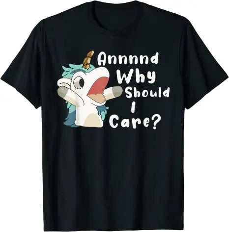 Funny Bluey Unicorn Puppet Shirt Kids and Adult Size