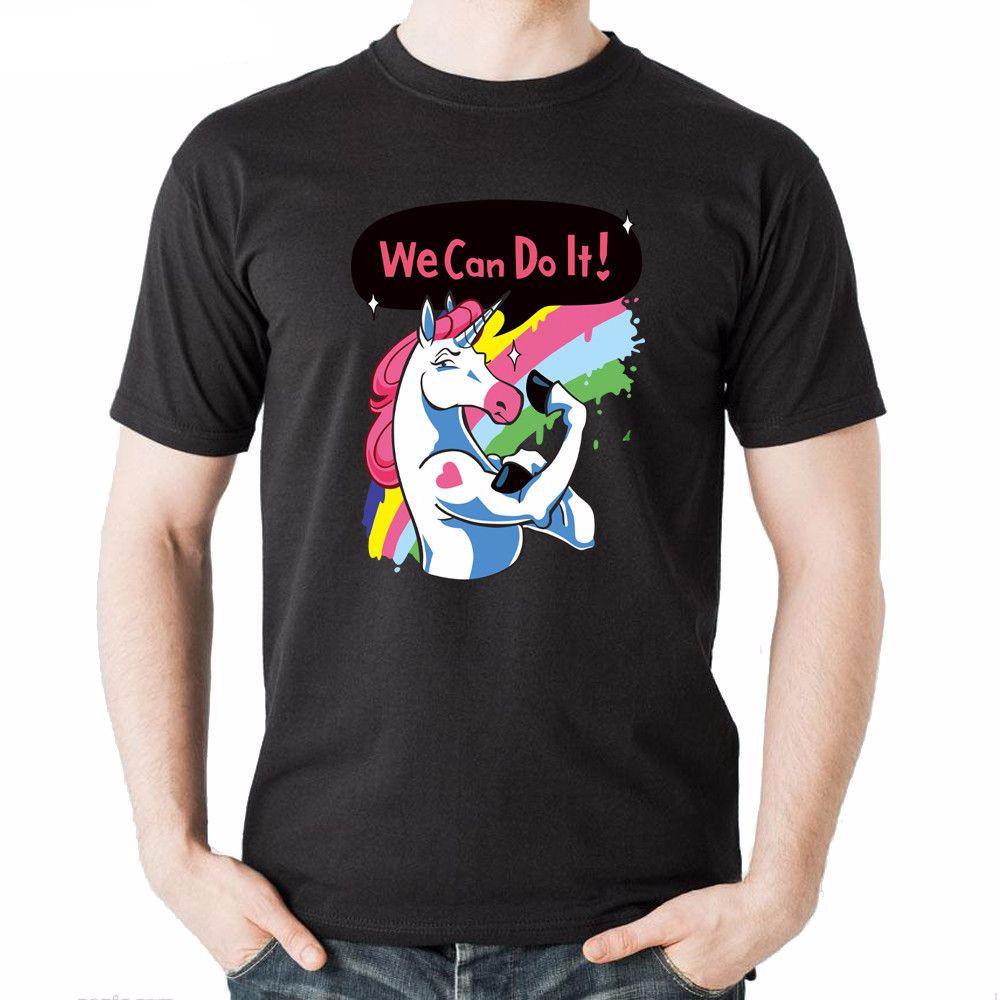 We Can Do It Unicorn Men's T-Shirt-100 Unicorns